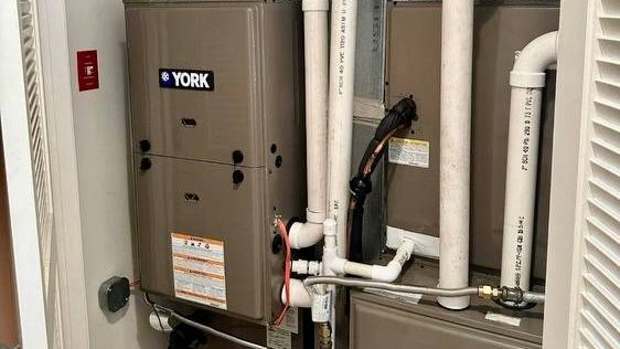 York air handlers with new piping installed by Comfort Pro